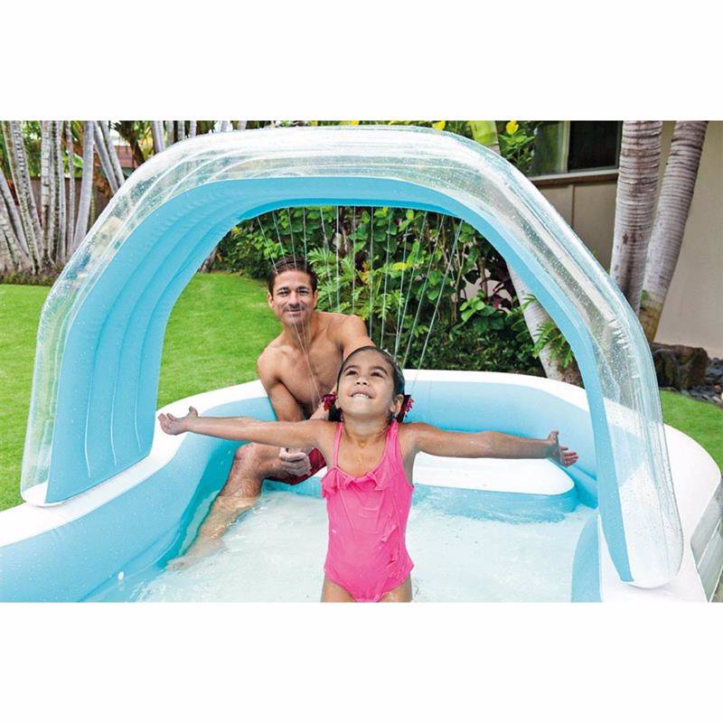 Семейный надувной бассейн Intex 57198 Swim Center Family Cabana Pool (310x188x130 см)