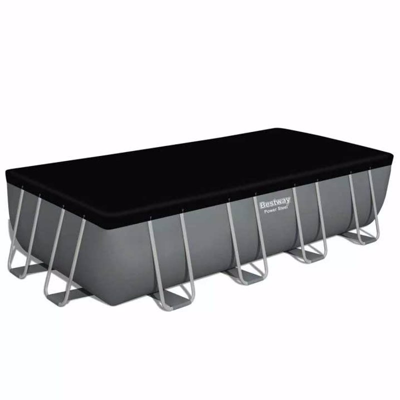 Прямоугольный каркасный бассейн Bestway 56465 Power Steel Frame Pool (549х274х122 см)