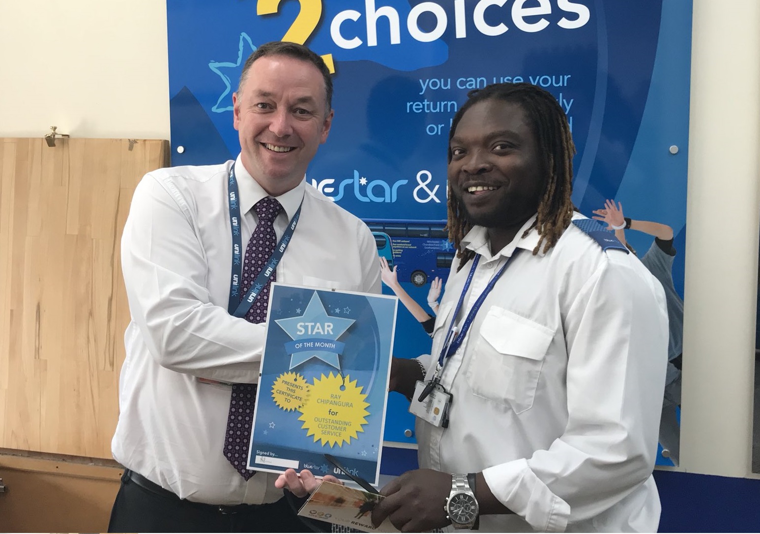 Ops Manager Andy and winner Ray