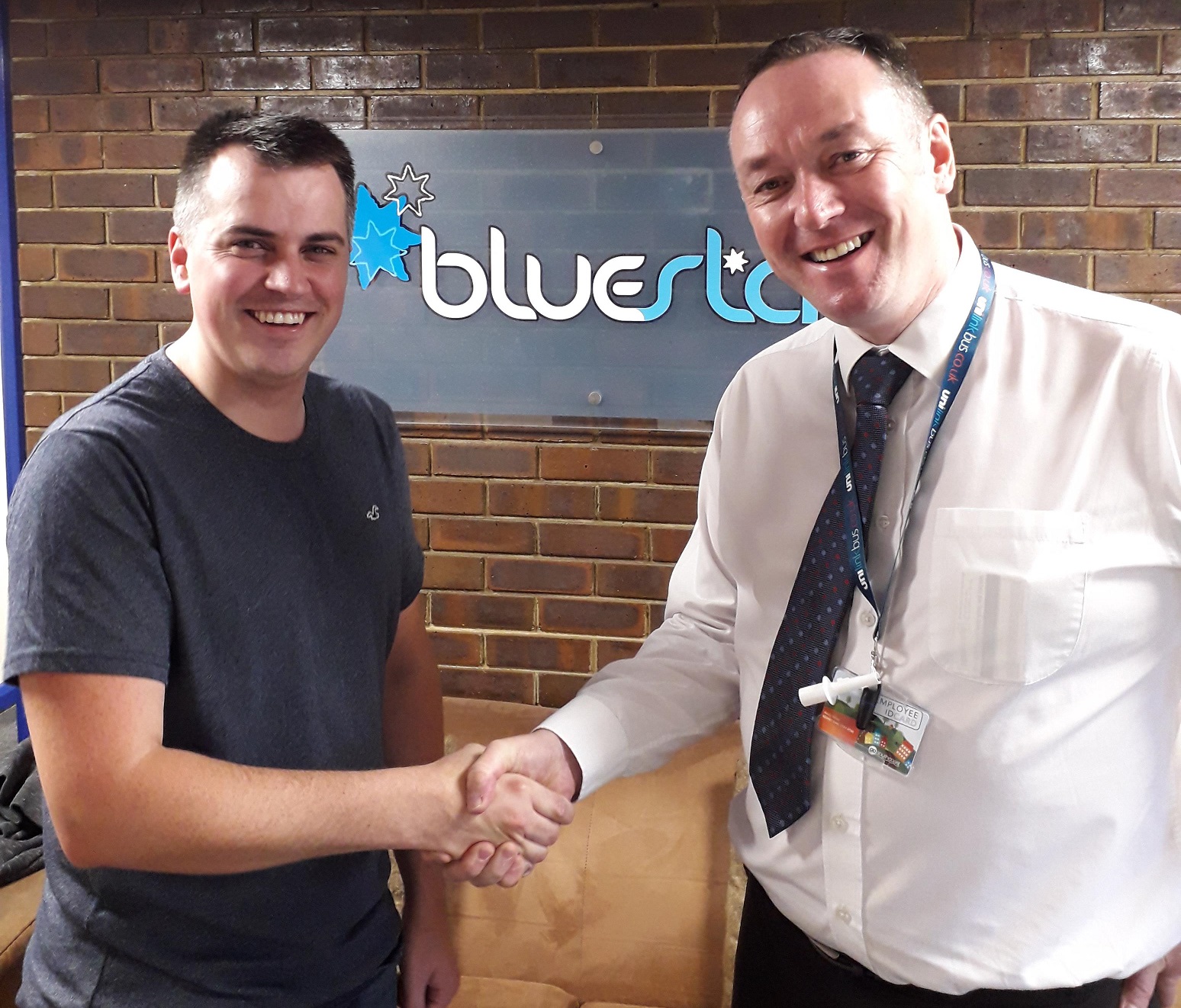Ops manager Andy and winner Tyler