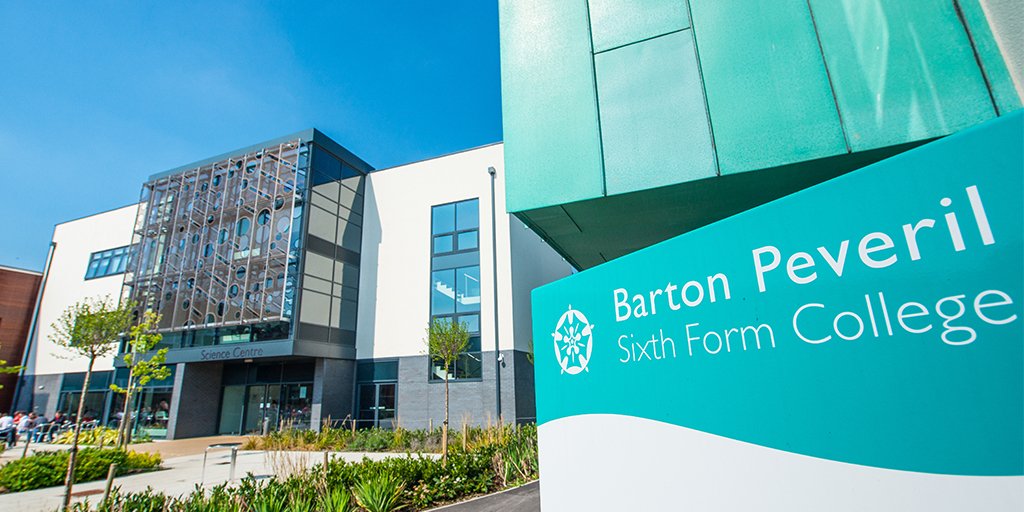 Barton Peveril College sign