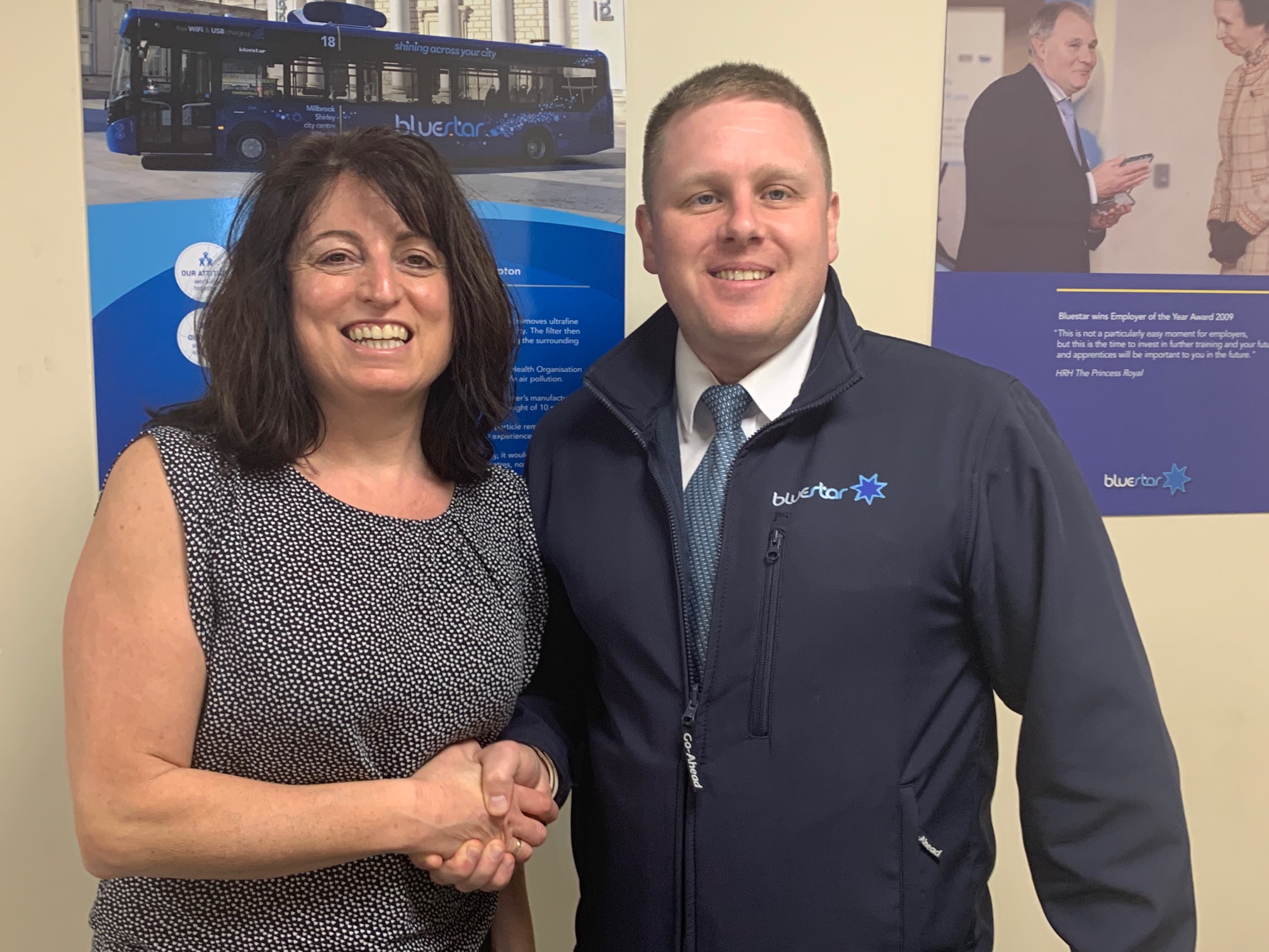Assistant Operations Manager Chrysie and winner Igor Svecov