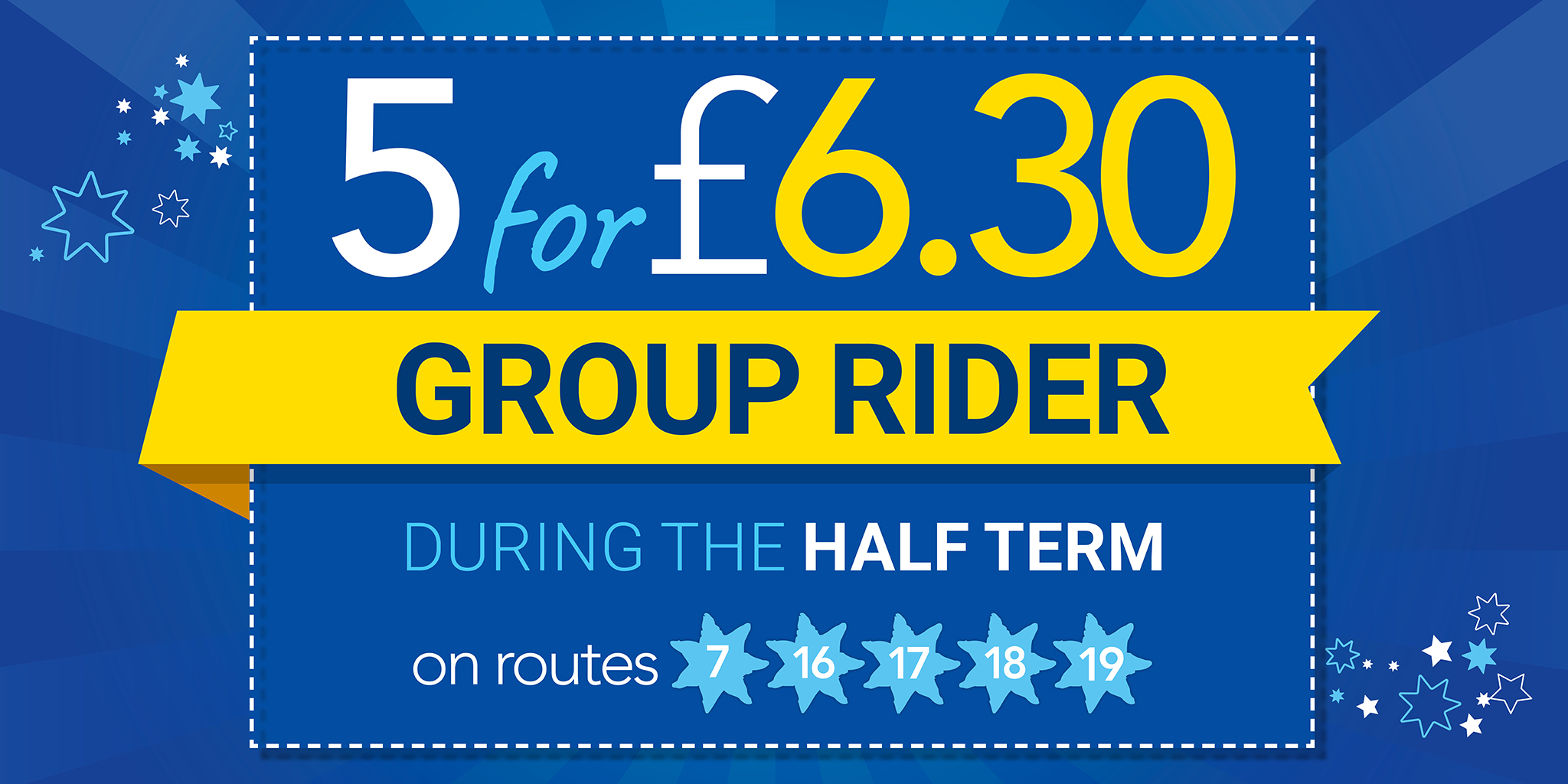 Image of 5 for £6.30 group rider during the half term