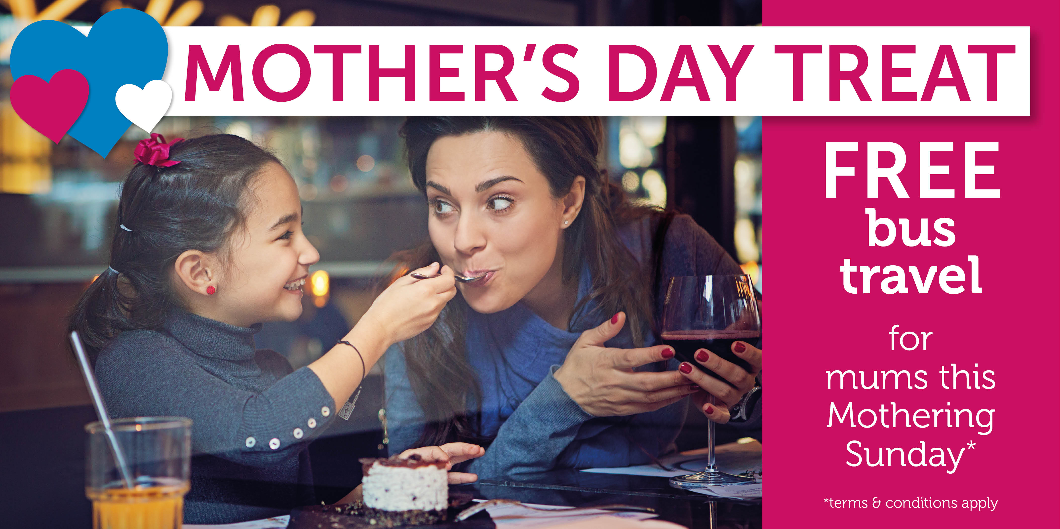 Mum's go free on Mother's Day!