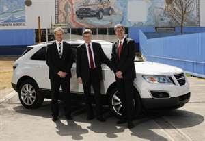 Saab produces first 9-4 X