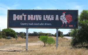 'Don't drive like a...'