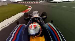 Incredible 360-degree F1 video