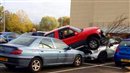 The car on top is a Toyota