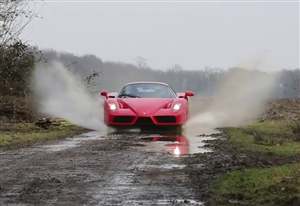 Ferrari Enzo goes rallying