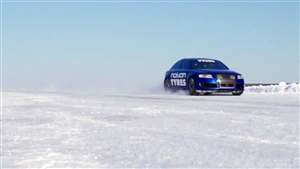 Audi RS6 sets ice speed record