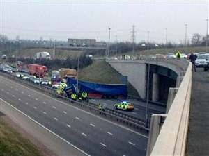 HGV lands on M6 Toll