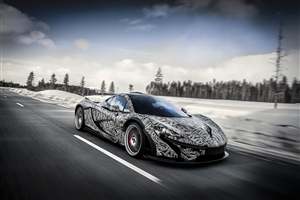 McLaren P1 tested on ice