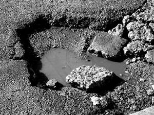 Life-saving pothole