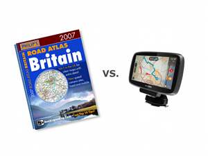 Drivers prefer maps to satnav