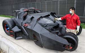 Scrap metal Batmobile