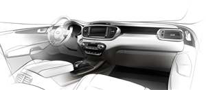 Kia teases new Sorento cabin