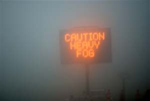 Driving in mist and fog