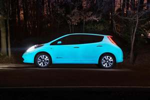 Glow-in-the-dark Nissan