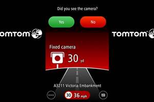 TomTom's speed cam app