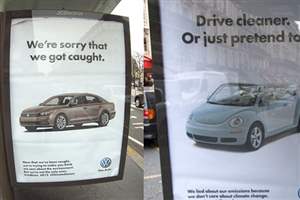 Volkswagen brandalised