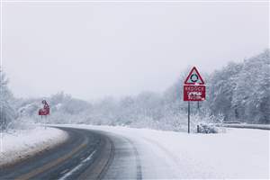 Icy roads are snow joke