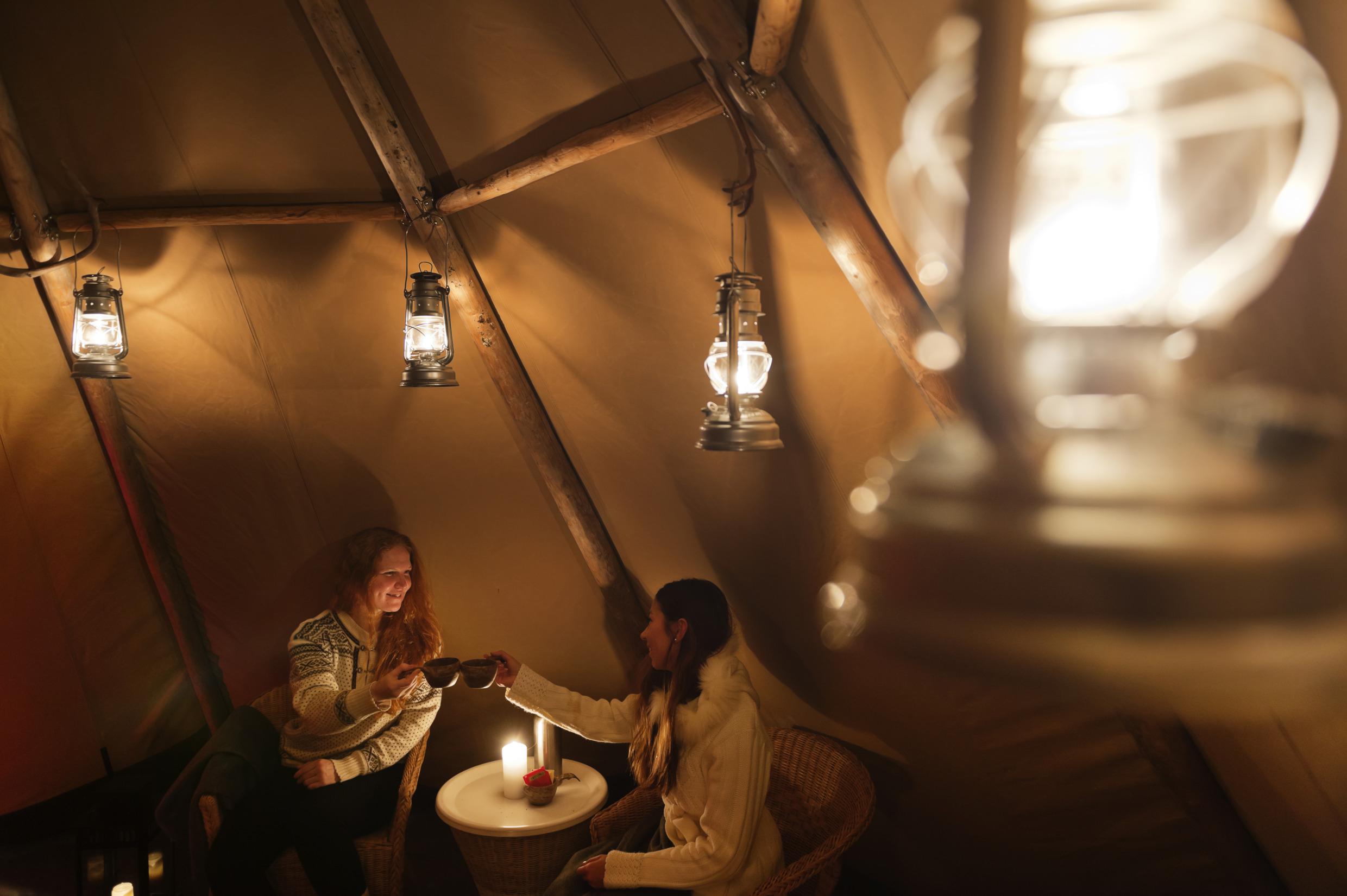Glamping in Swedish Lapland