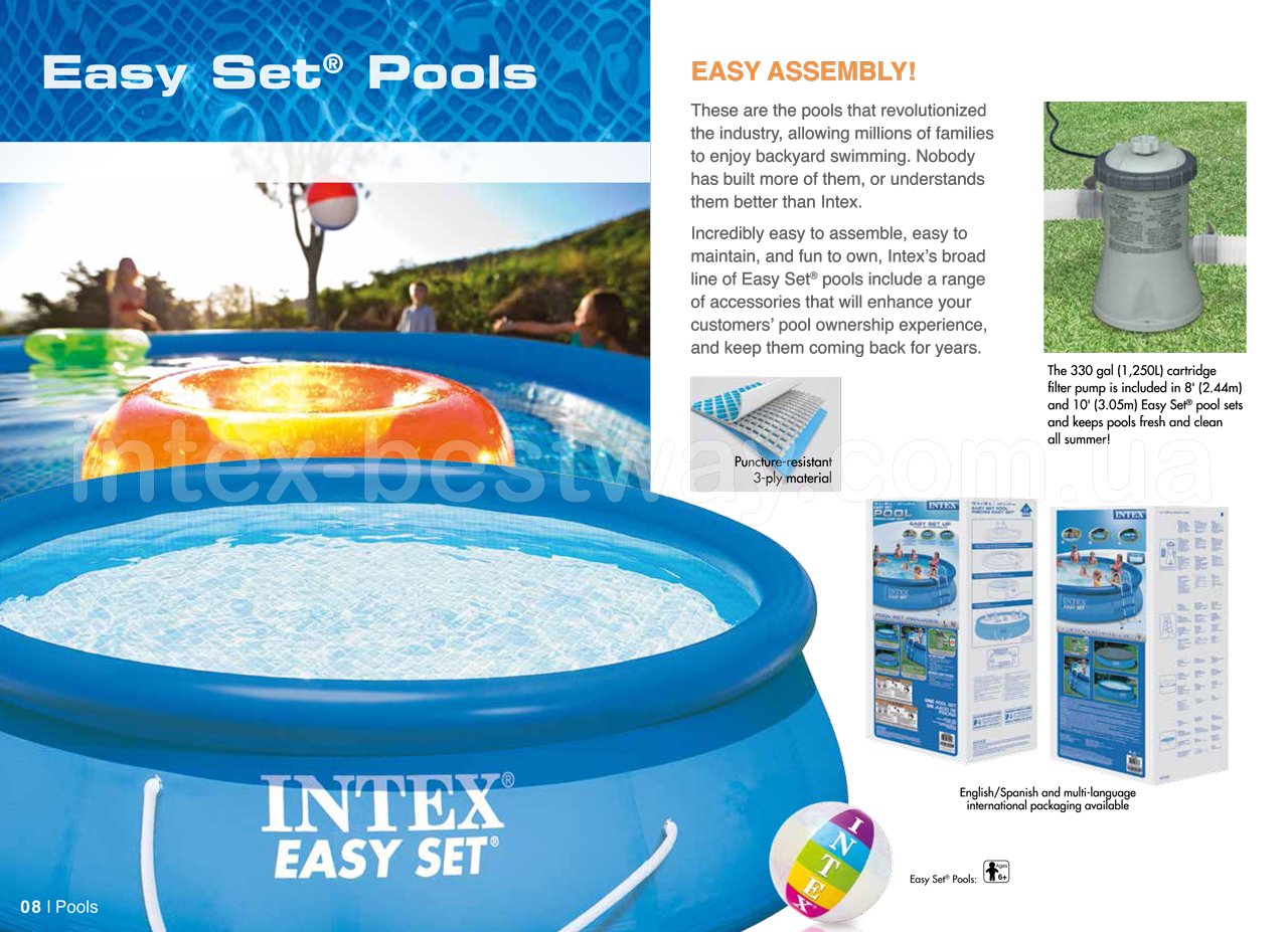 Надувные бассейны Intex Easy Set Pools
