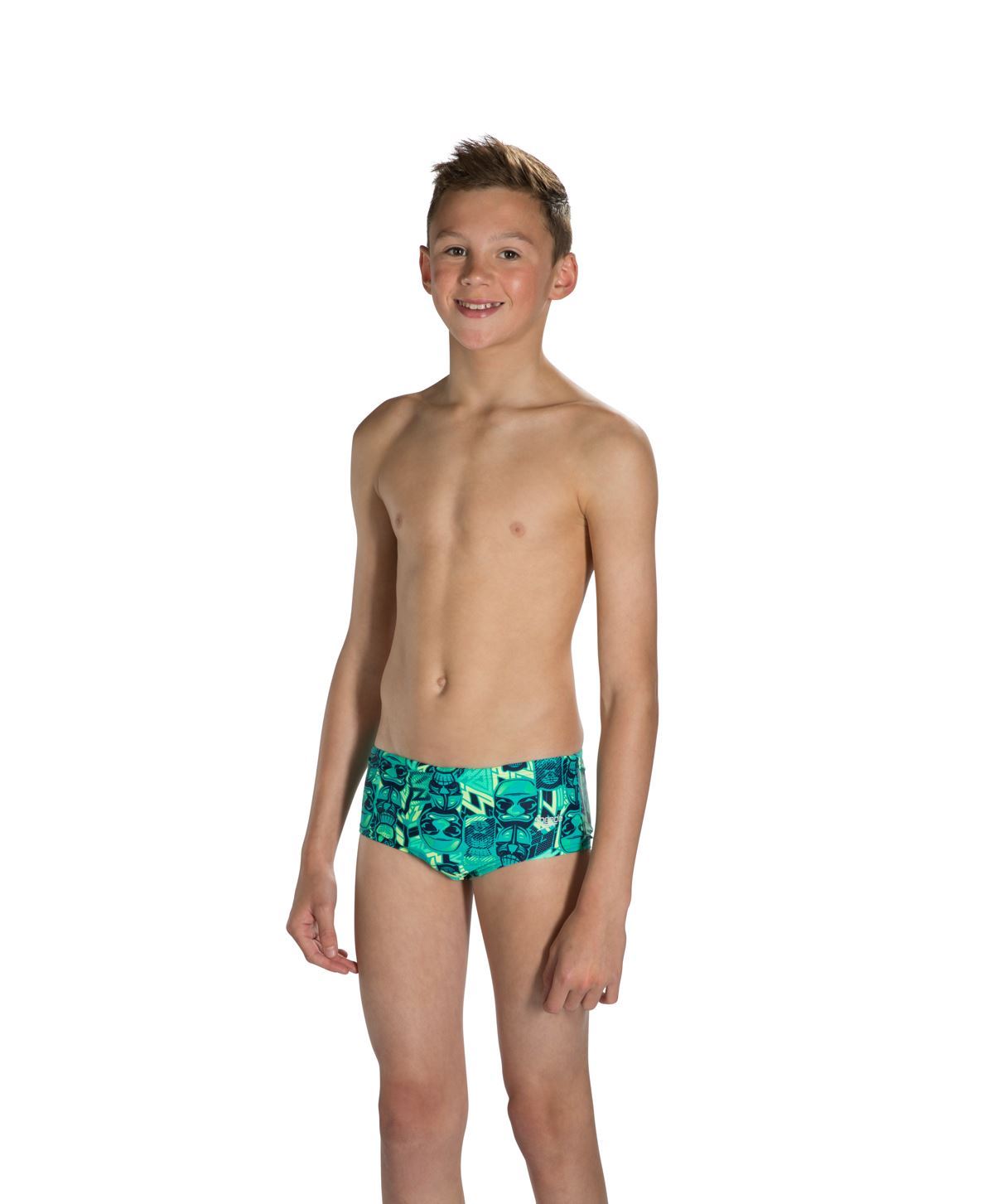 Speedo Allover Design Junior 12cm Boys Brief Swimming Swim Trunks Ages 4-14 | eBay