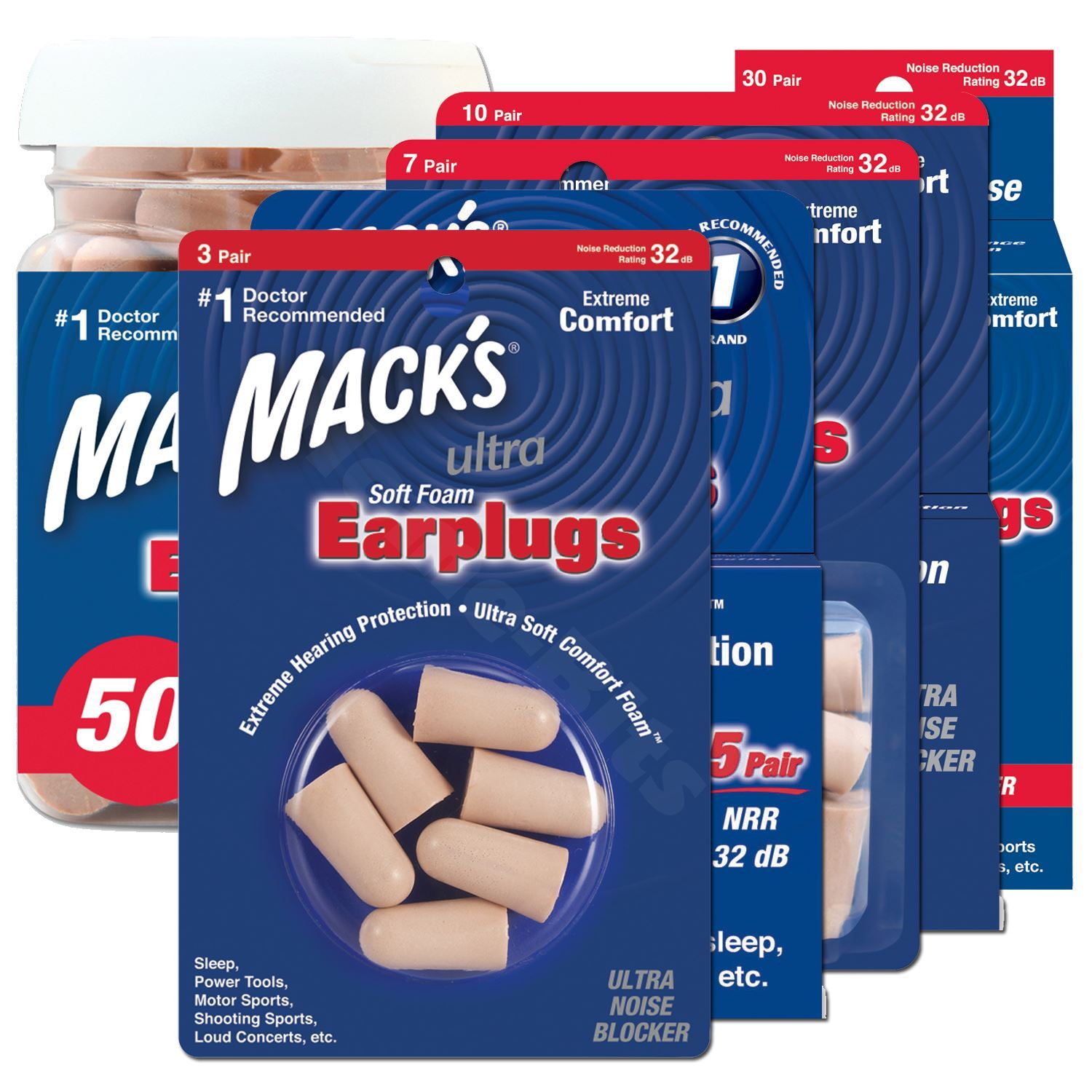 Macks Ultra Ear plugs Soft Foam Comfort Earplugs Noise Blocker Sleep