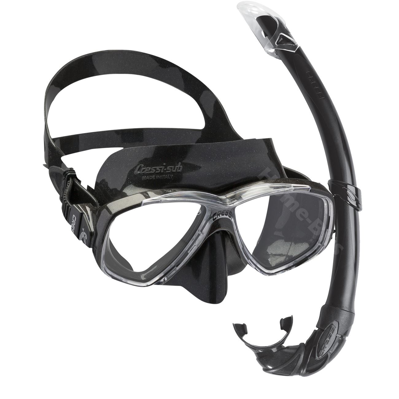 Cressi PerlaMare Adult Snorkelling Scuba Mask and Snorkel Set Swimming