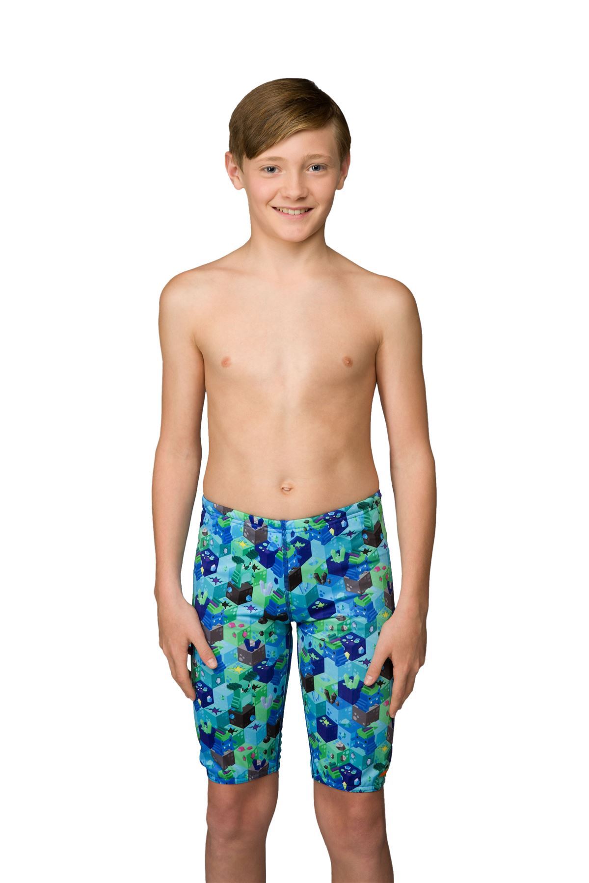 Maru Design Pacer Junior Boys Swimming Jammer Shorts Swim Trunks Age 4