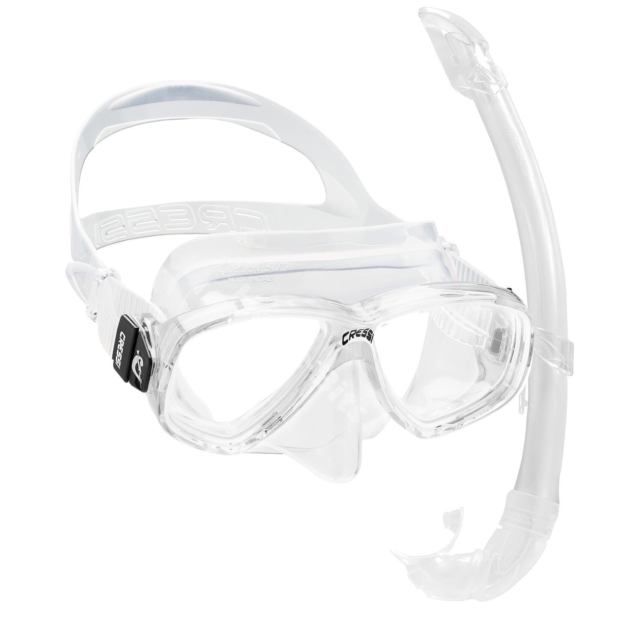Cressi PerlaMare Adult Snorkelling Scuba Mask and Snorkel Set Swimming