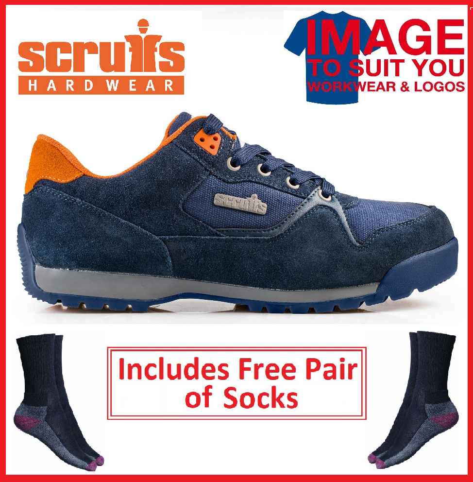 Scruffs HALO 2 Safety Trainers Navy Men/'s Work Boots Steel Toe Cap Sizes 7-12