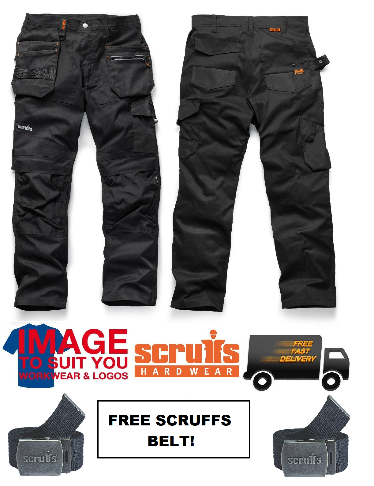 Scruffs TRADE FLEX Slim Straight Leg Work Trousers Black Mens All Size eBay Scruffs TRADE FLEX Slim Straight Leg Work Trousers Black Mens All Size eBay