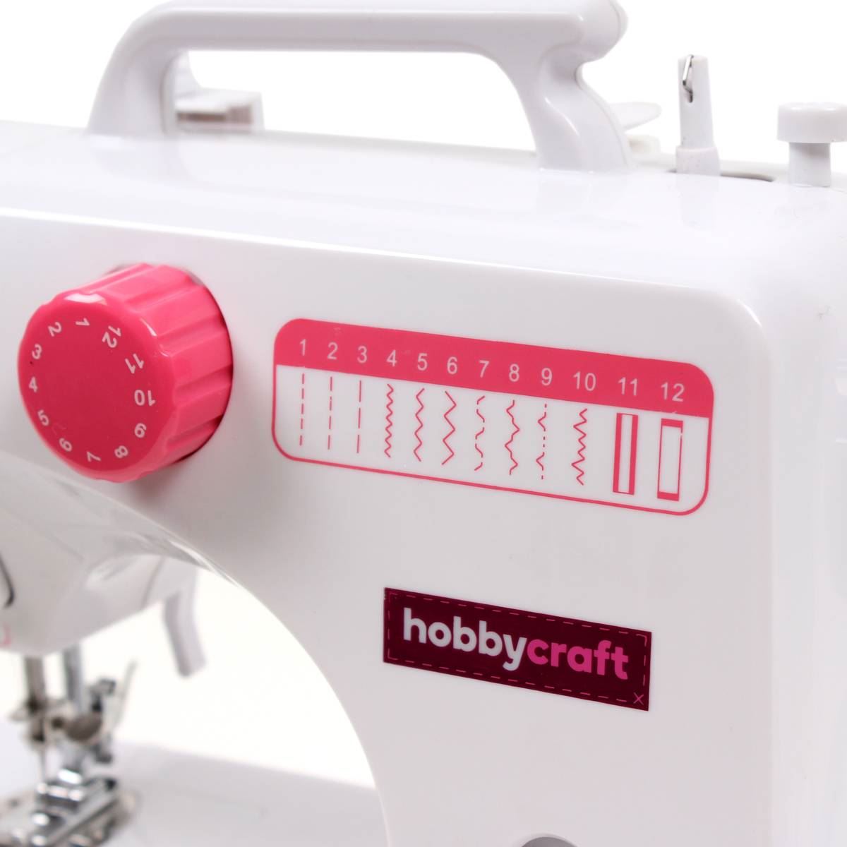 HOBBYCRAFT MIDI SEWING Machine LED Light 12 Stitch Adjustable Speed
