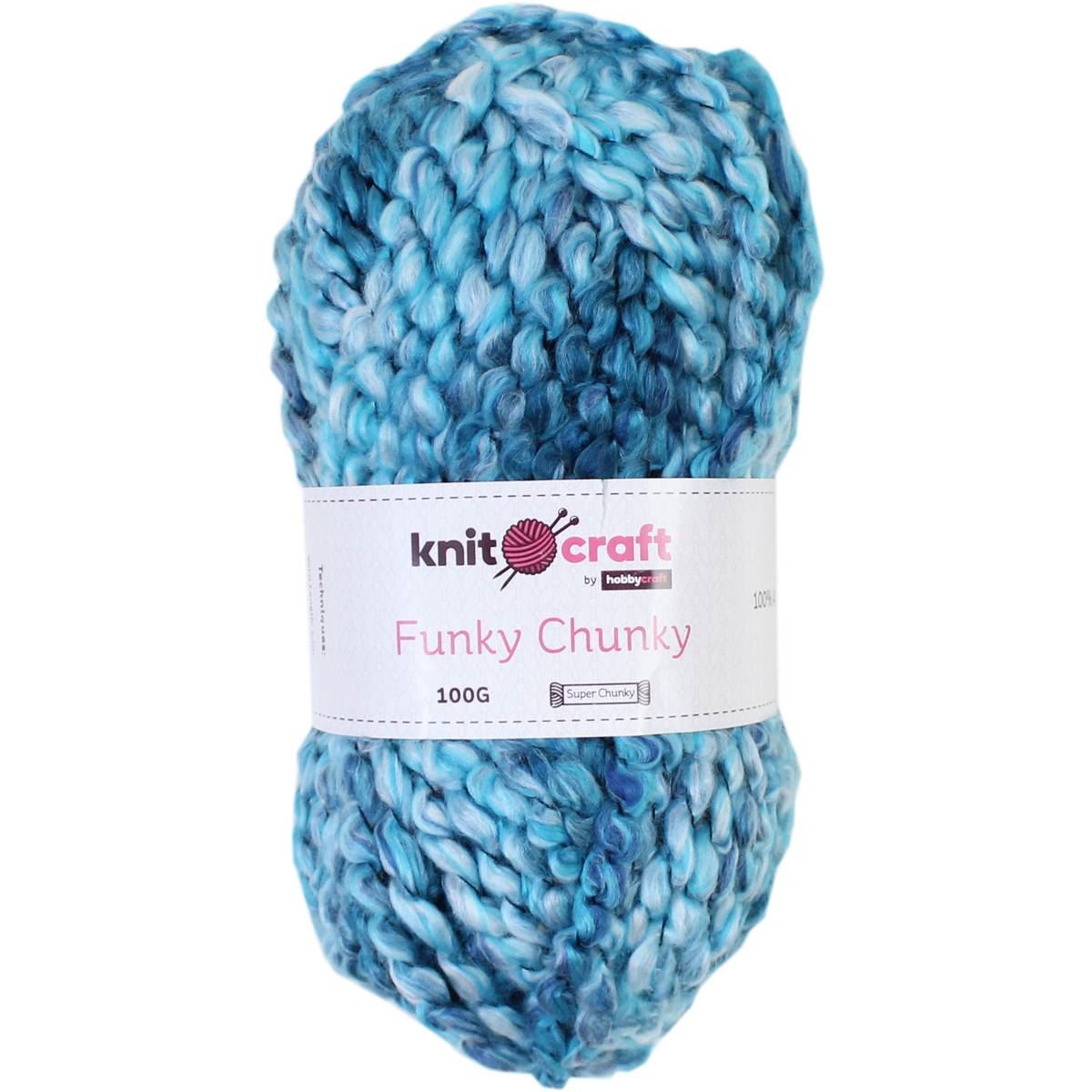 Knitcraft Assorted Colours Funky Chunky Fashion Yarn Knitting