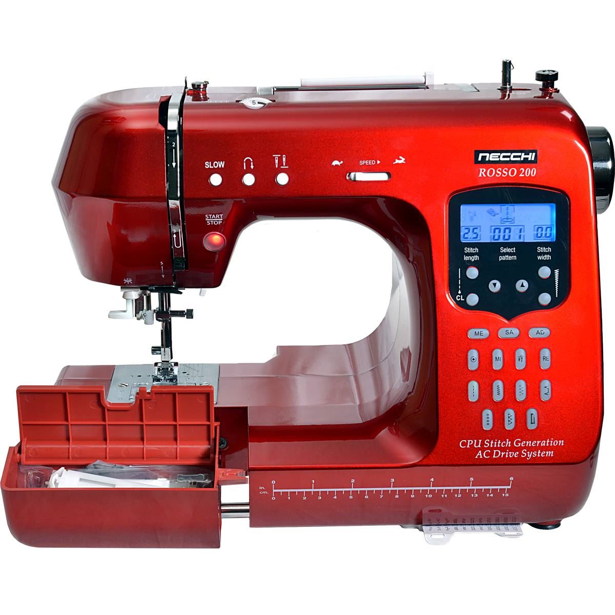 Necchi Rosso 200 Quilting Edition Sewing Machine Fully Computerised