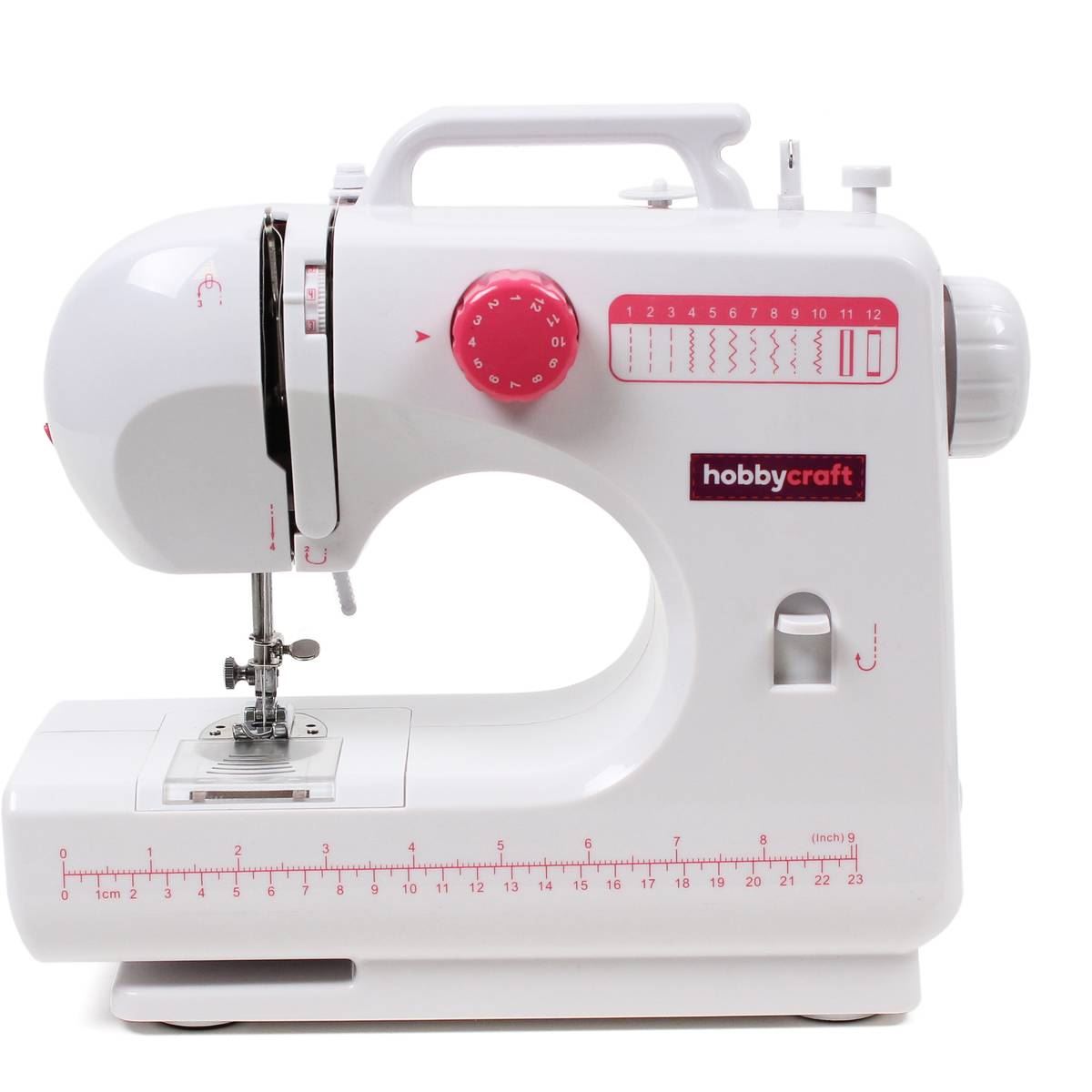 Hobbycraft Midi Sewing Machine LED Light 12 Stitch Adjustable Speed
