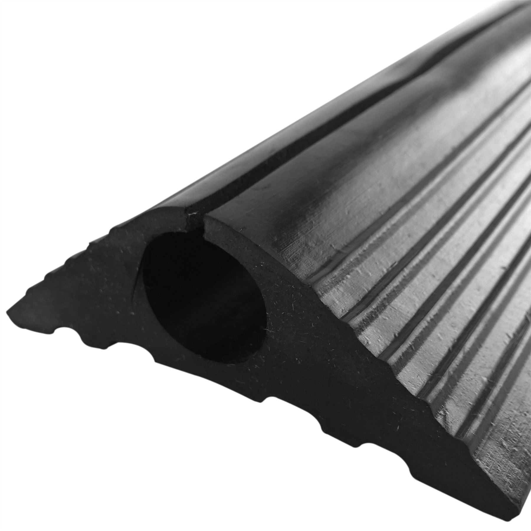 Rubber Bumper Safety Floor Mat Cable Wire Lead Protector Trunking Cover