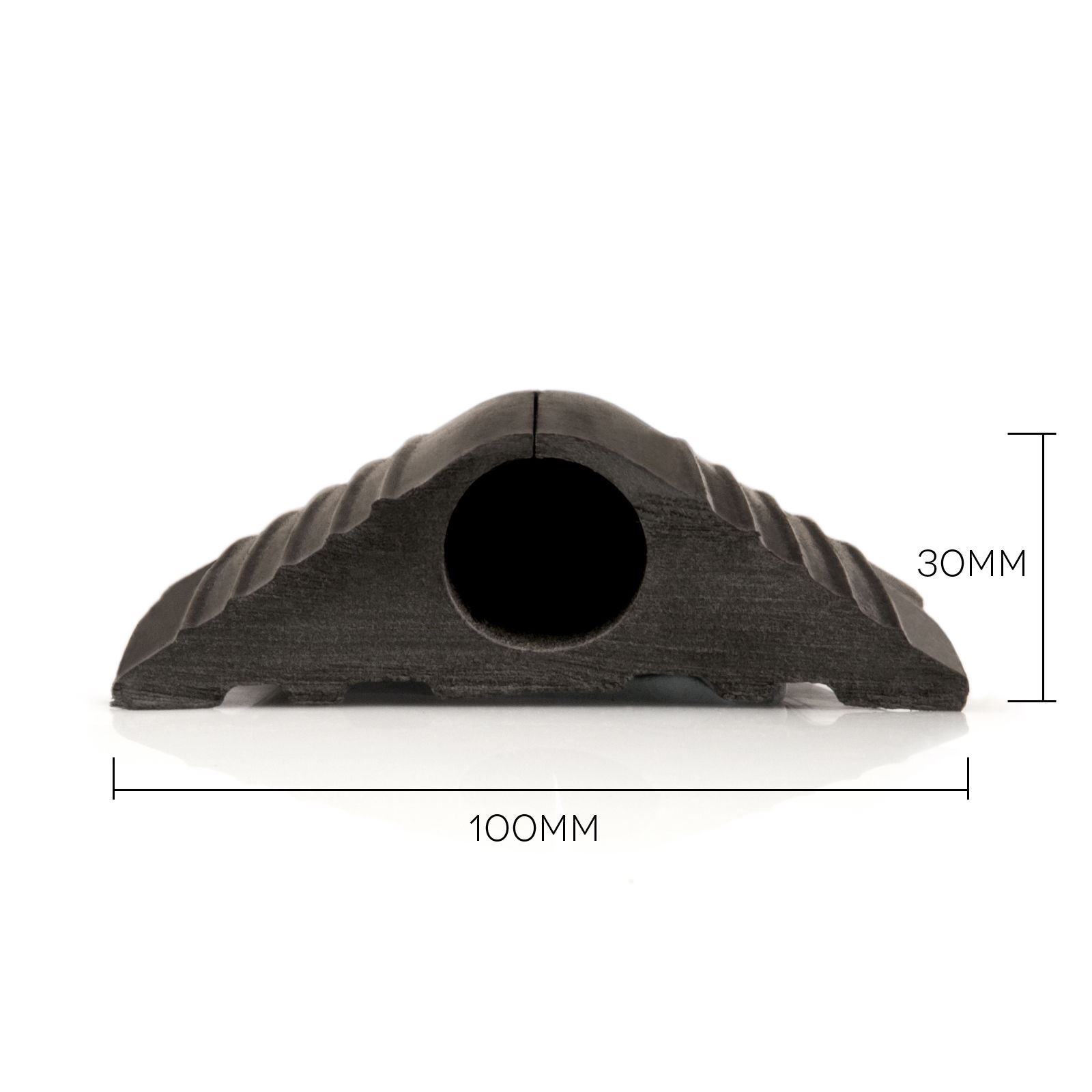 Rubber Bumper Safety Floor Mat Cable Wire Lead Protector Trunking Cover