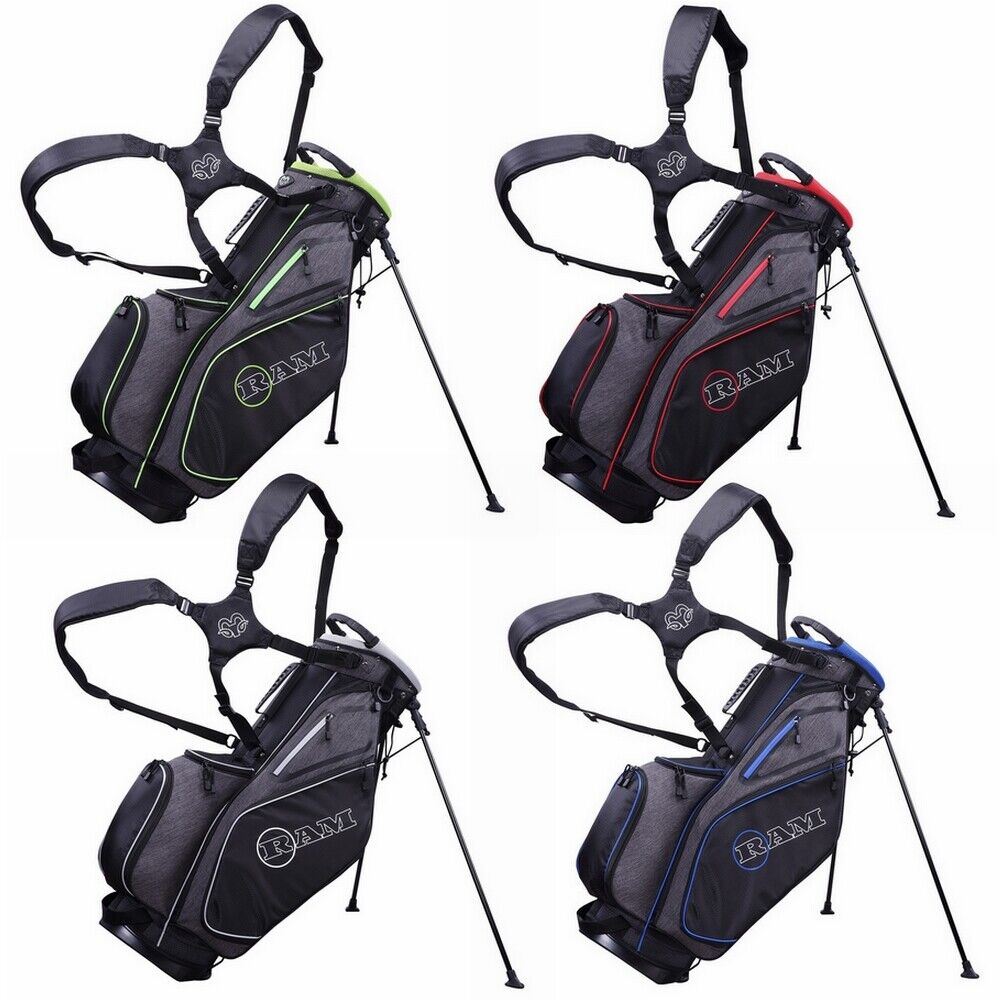 Ram Golf Premium Tour Lightweight 6-Way Golf Stand/Carry Bag
