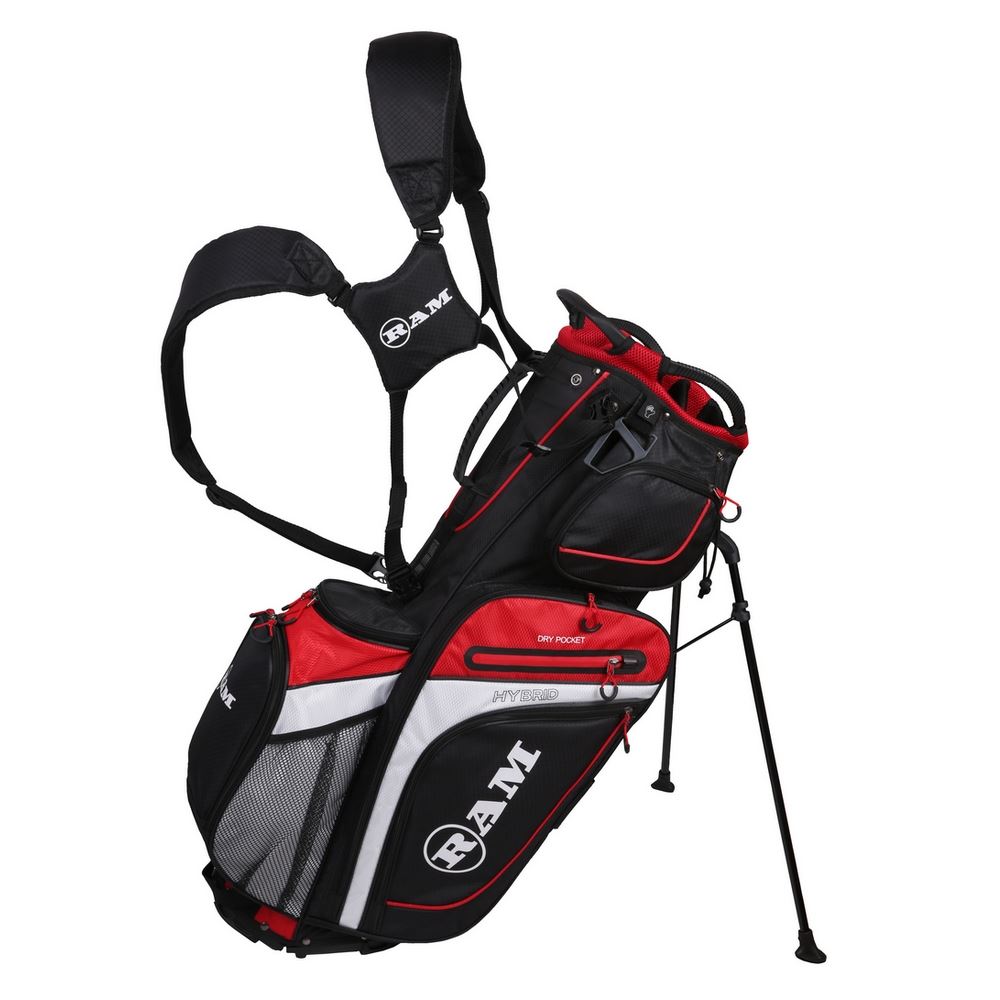 Ram Golf Hybrid Stand / Trolley Golf Bag with 14 Way Divider - Picture 12 of 13