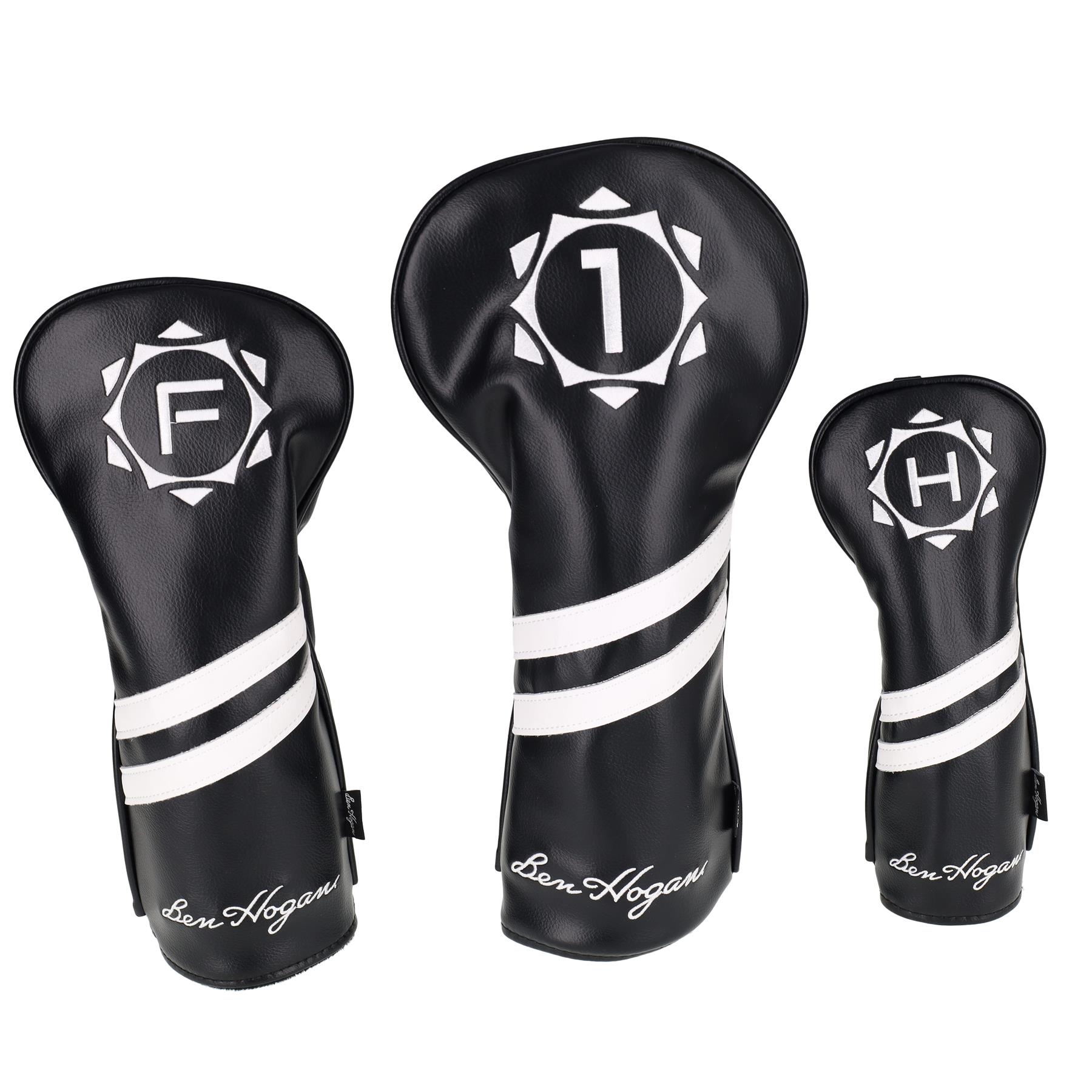 Ben Hogan Premium Headcovers, Black and White - Picture 6 of 6