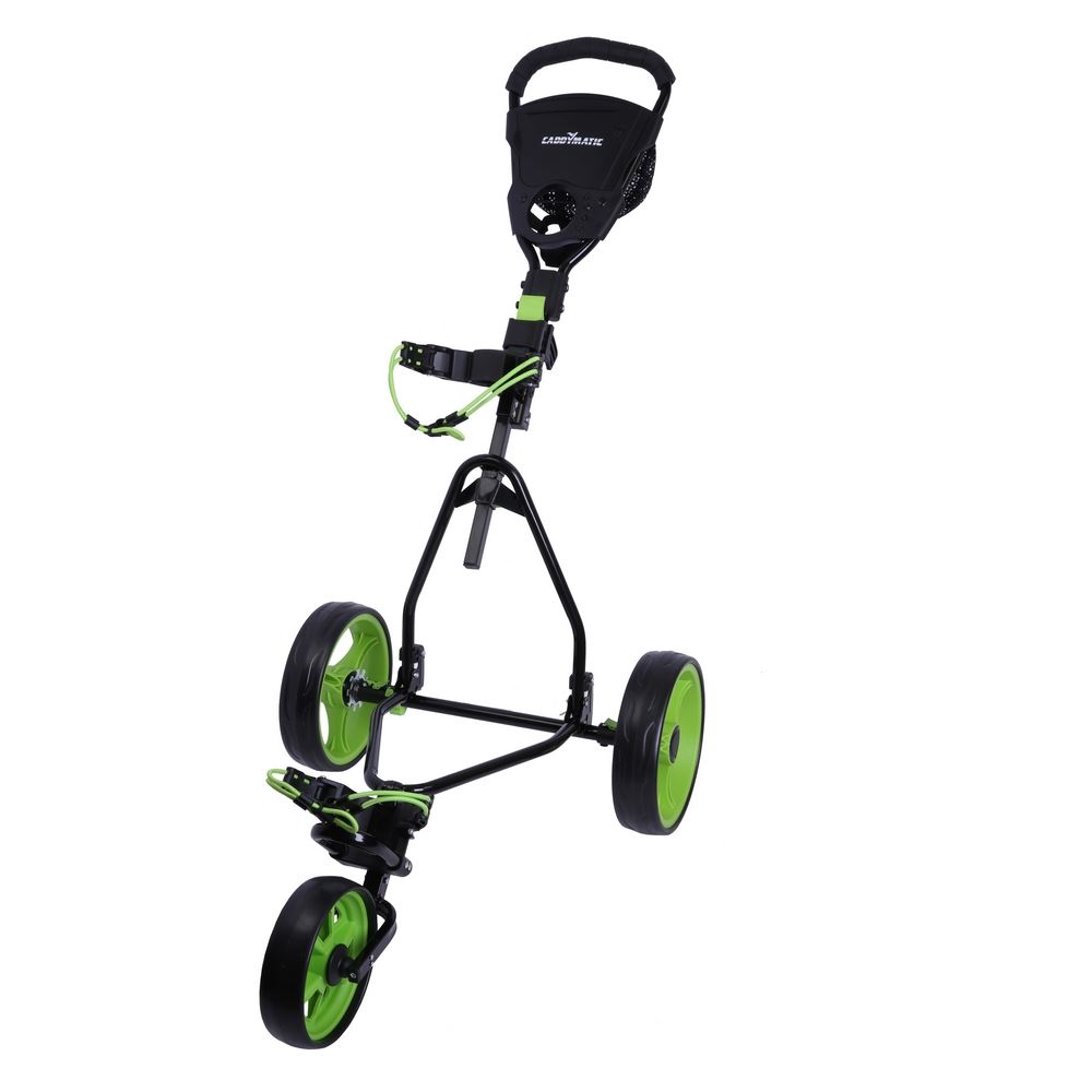 OPEN BOX Caddymatic Junior Golf Cart - 3 Wheel Folding Cart for Kids - Picture 3 of 5