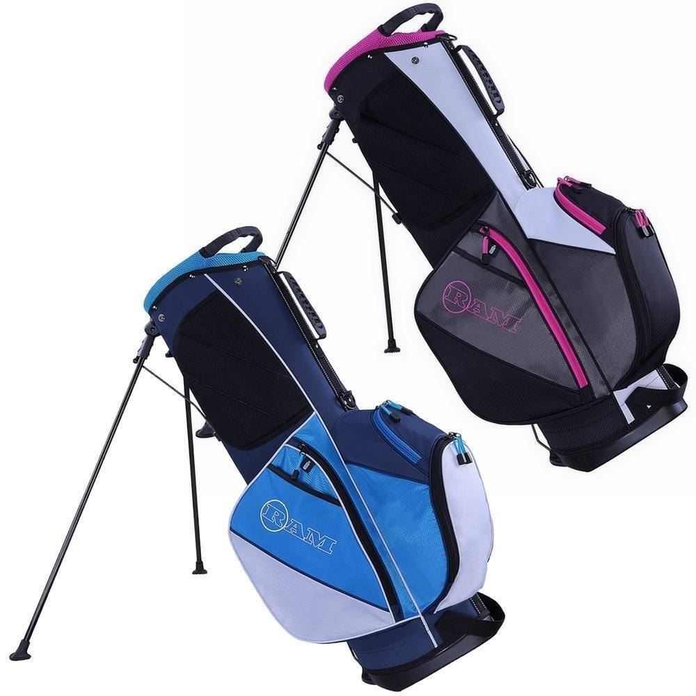 Ram Golf Lightweight Dual Strap Ladies Stand/Carry Bag - 6-Way Divider Top