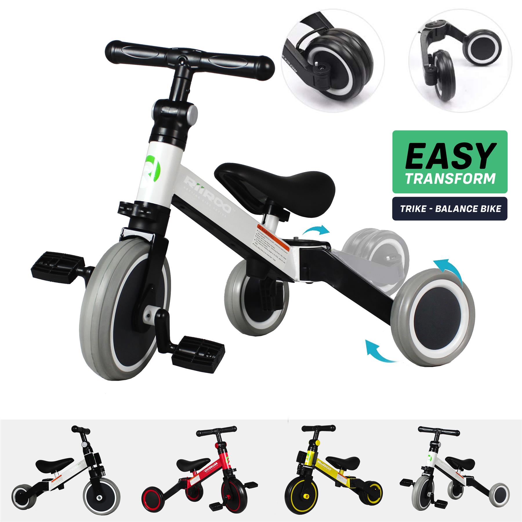 RiiRoo 3 in 1 Kids Tricycles Trike 3 