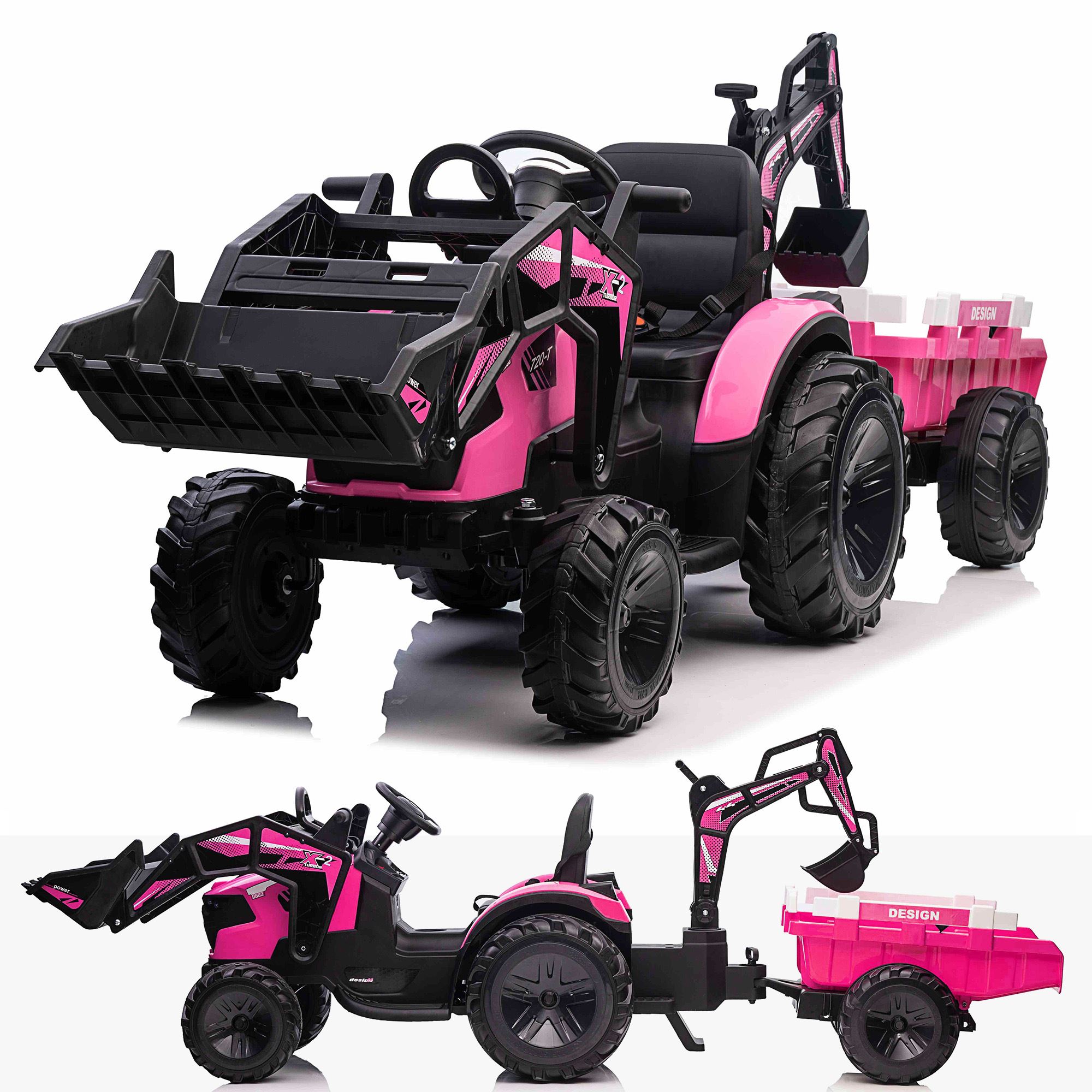 RiiRoo 24V Battery Electric Ride On Car Tractor Digger - Picture 14 of 15