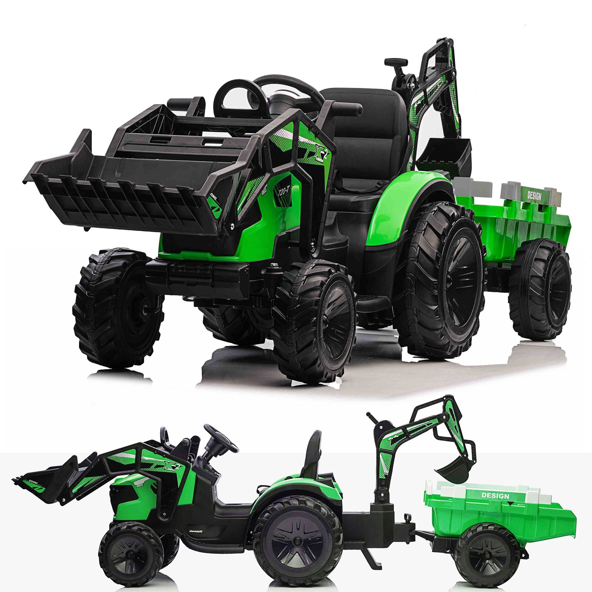 RiiRoo 24V Battery Electric Ride On Car Tractor Digger - Picture 13 of 15