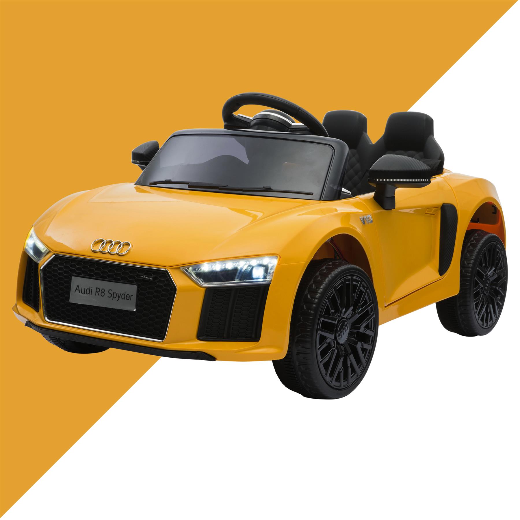Audi R8 Spyder Super Sports Car Kids Ride On Car 12V Lights