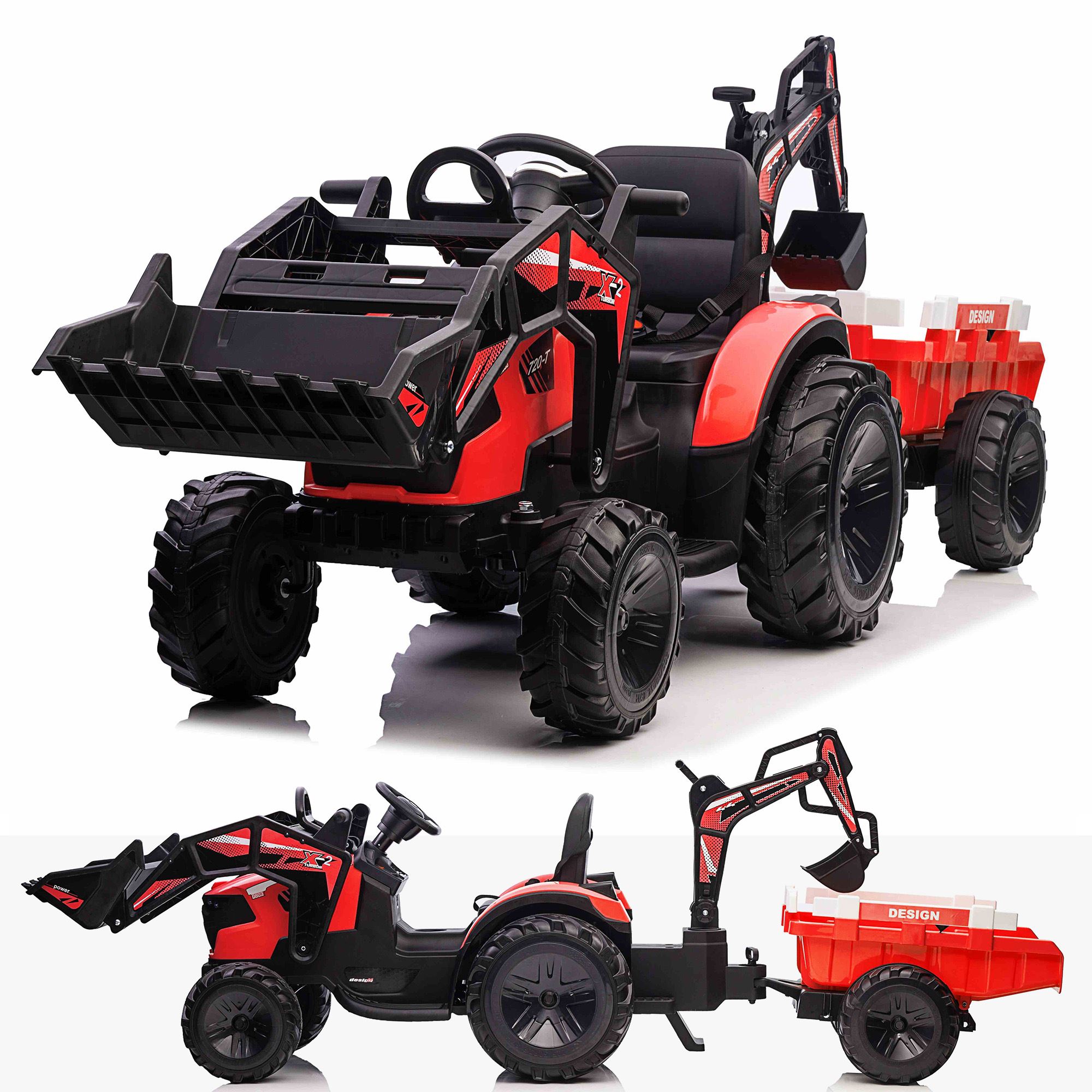 RiiRoo 24V Battery Electric Ride On Car Tractor Digger - Picture 15 of 15